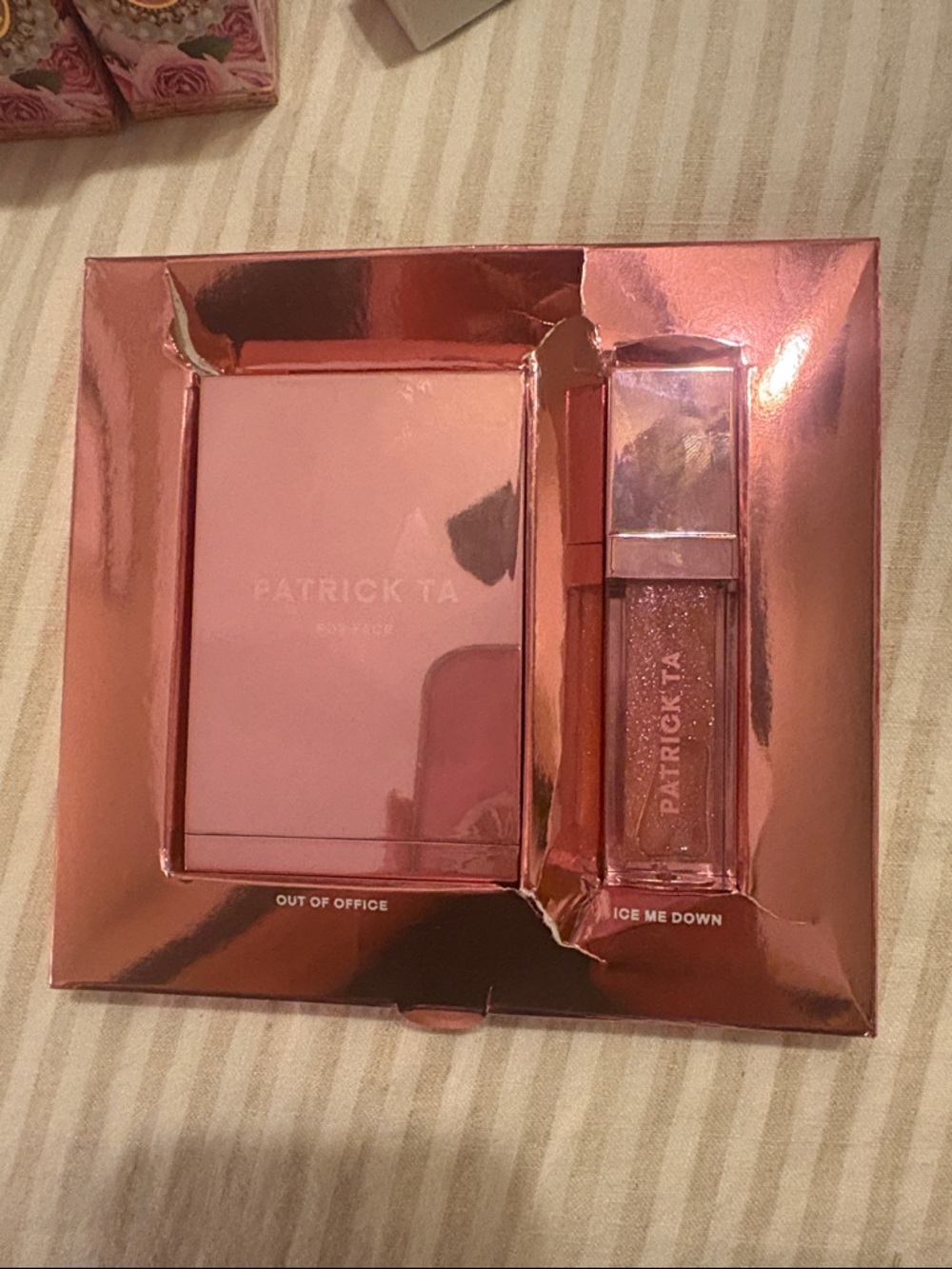 BNIB Patrick Ta 2PC Gift Set Out Of The Office & ICE ME DOWN Lip Gloss - Picture 3 of 4